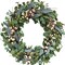 20inch Artificial Eucalyptus Wreath Green Leaves Wreath White Berry Big Berries Wreath for Front Door All Seasons Wreath Year Round Decor Home Decor